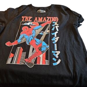 Marvel Black Graphic T-Shirt Size Large